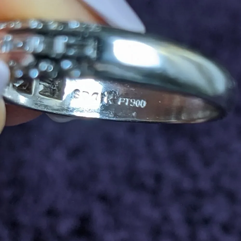 vintage platinum diamond band